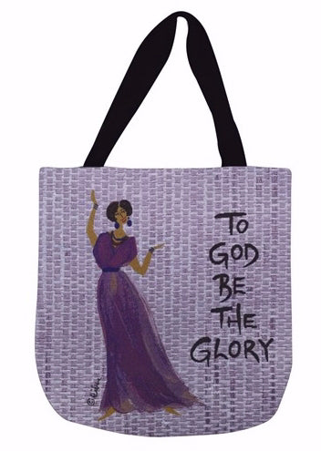 Tote Bag-Woven-To God Be The Glory