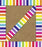 Border-Schoolgirl Style-Stars-Vertical Rainbow Stripes-Straight Borders (Pkg-12)