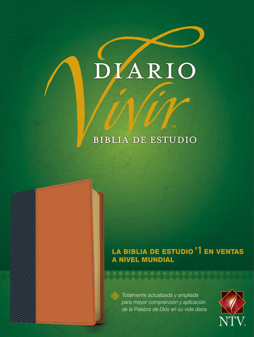 Span-NTV Life Application Study Bible (Biblia De Estudio Del Diario Vivir)-Blue/Tan LeatherLike Indexed