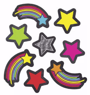 Sticker-School Girl Style-Stars-Stars And Starbursts Shape (Pkg-72)