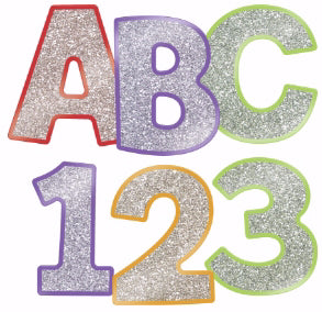 Letters-Sparkle And Shine-Colorful Glitter Combo Pack-Assorted (Pkg-219)