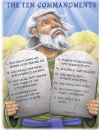 Chart-The Ten Commandments (17" x 22")