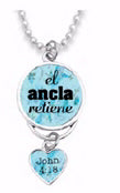 Span-Rearview Mirror Charm-The Anchor Holds-12"