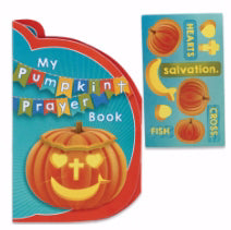 Pumpkin Shaped Accordion-Fold Booklet w/Stickers