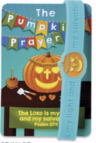 Bracelet-The Pumpkin Prayer-Silicone (Psalm 27:1 KJV)