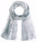 Scarf-Angels Wings-White/Gray (35 x 70)