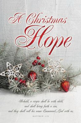 Bulletin-A Christmas Hope (Matthew 1:23 KJV) (Pack Of 100) (Pkg-100)