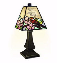 Stained Glass Memorial Lamp-Heaven In Our Home (15")