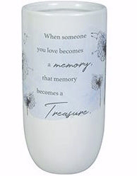 Bereavement Vase-Memory Treasure (8")