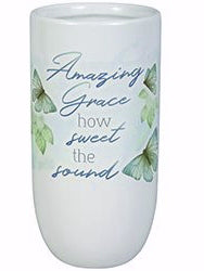 Bereavement Vase-Amazing Grace (8")