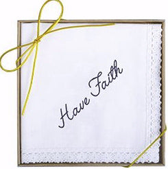 Boxed Handkerchief-Have Faith (11.5" Square)