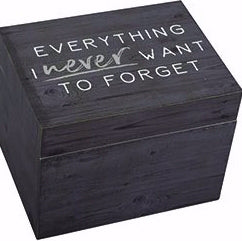 Keepsake Memory Box-Never Forget (6 x 8)