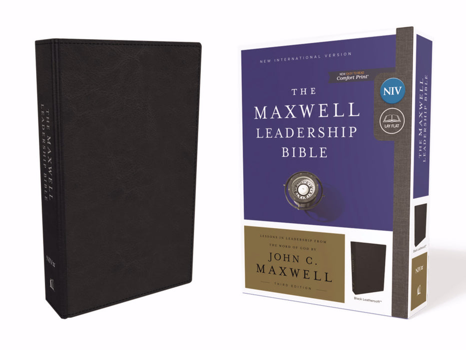 NIV Maxwell Leadership Bible (Third Edition) (Comfort Print)-Black Leathersoft (Mar 2019)