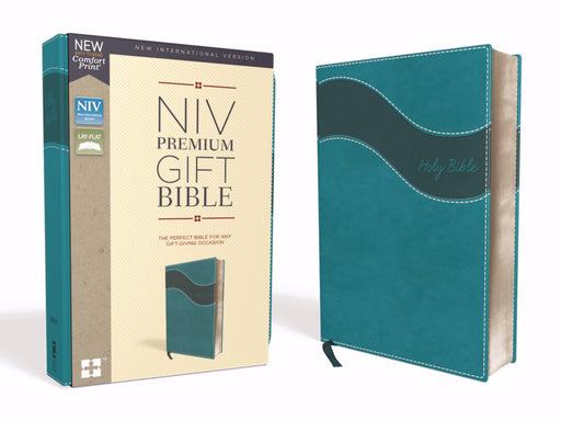 NIV Premium Gift Bible (Comfort Print)-Turquoise Leathersoft (Mar 2019)