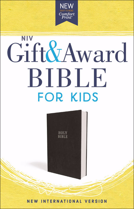 NIV Gift & Award Bible For Kids (Comfort Print)-Black Flexcover (Mar 2019)