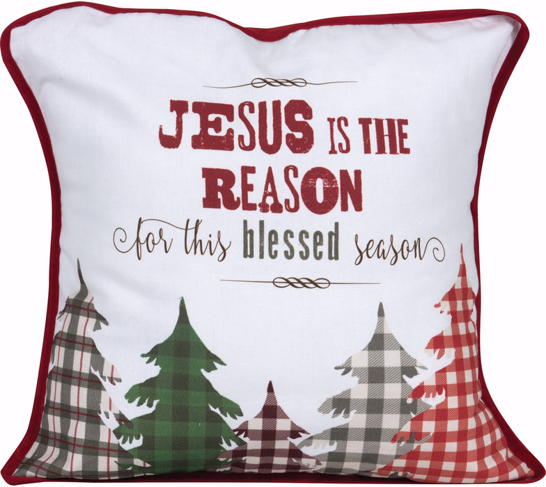 Pillow-Jesus Is The Reason (16 x 16)