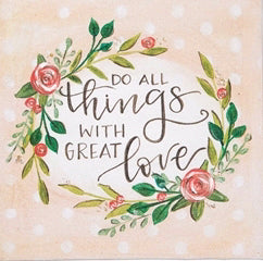 Canvas Sign-Great Love (8 x 8)