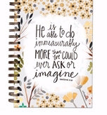Scripture Wirebound Journal-Simple Inspirations-Immeasurably More
