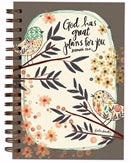 Scripture Wirebound Journal-Simple Inspirations-Great Plans