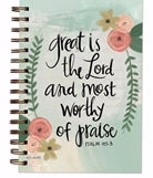 Scripture Wirebound Journal-Simple Inspirations-Great Is The Lord