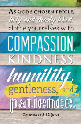 Bulletin-As God's Chosen People/Clothe Yourselves With Compassion (Colossians 3:12 KJV) (Pack Of 100) (Pkg-100)