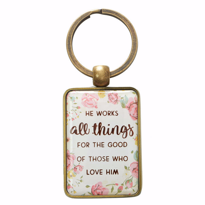 Keyring-He Works All Things w/Gift Tin