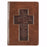 Journal-Classic LuxLeather-Cross/John 3:16 w/Zipper (Nov)