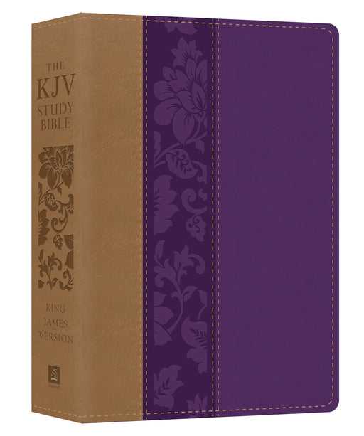 KJV Study Bible/Large Print-Violet Floret DiCarta (Feb 2019)