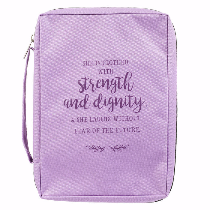Bible Cover-Value-Strength & Dignity-Large-Lavender (Nov)