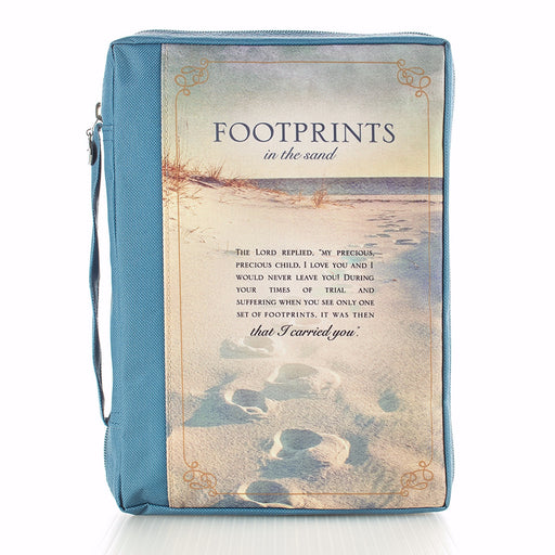 Bible Cover-Footprints-X Large (Nov)