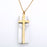 Necklace-Cross On Marble Stone (Dec)