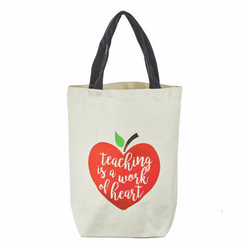 Totebag-Teaching Is A Work Of The Heart (Nov)