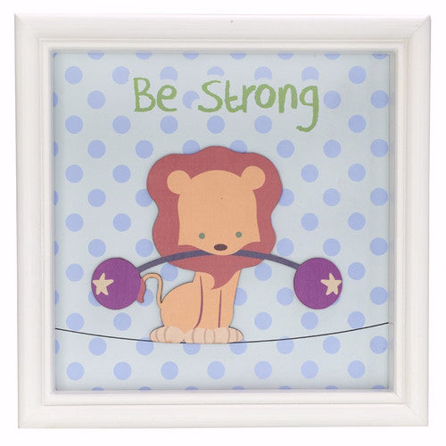 Wall Plaque-Be Strong (9.5 x 9.5) (Nov)