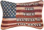 Pillow-Land Of The Free (Tapestry) (12.5 x 8.5)
