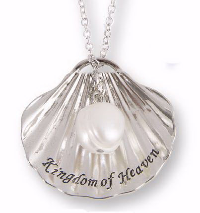 Necklace-Pearl Of Great Price/Kingdom Of Heaven (Silver Plated)