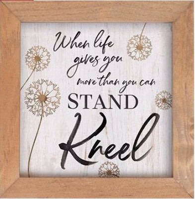 Wall Decor-Delicately Designed-Kneel (7 x 7)