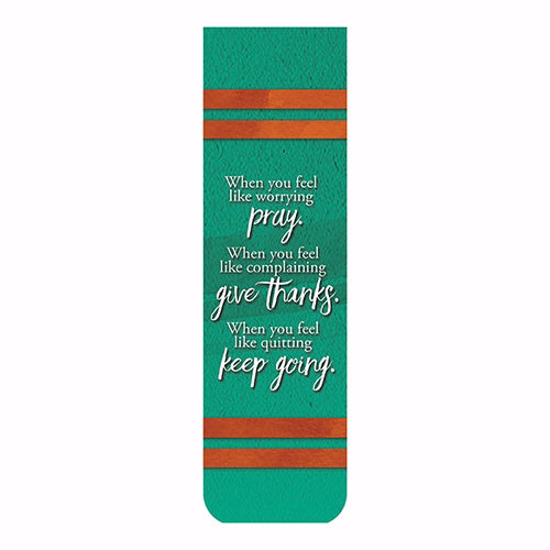 Magnetic Bookmark-Pray, Give Thanks, Keep Going