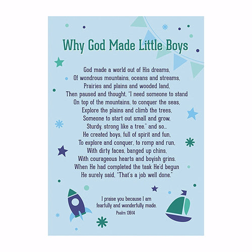 Poster-Large-Why God Made Little Boys (13.5" x 19")