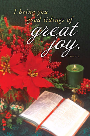 Bulletin-I Bring You Good Tidings Of Great Joy (Luke 2:10 KJV) (Christmas) (Pack Of 100) (Pkg-100)