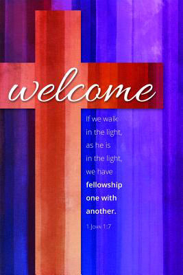 Welcome Folder-If We Walk In The Light (1 John 1:7) (Pack Of 12) (Pkg-12)