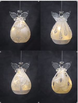 Ornament-LuxuryLite LED Angel (4.75") (1 of 4 Assorted Styles)