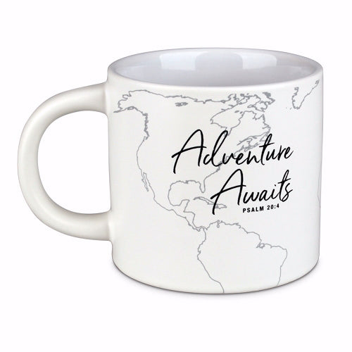 Ceramic Mug-Adventure Awaits-White (#18134)