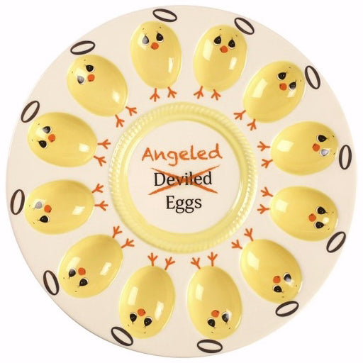 Angeled Eggs Platter (10")