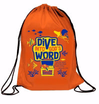Dive Into God's Word Drawstring Backpack (Colossians 3:16 KJV) (Jan 2019)