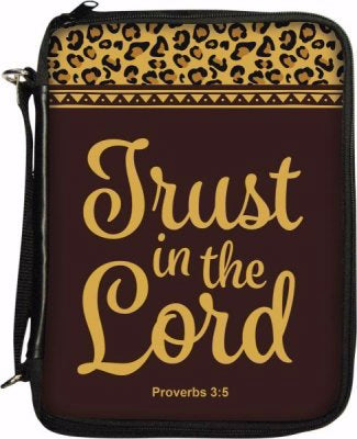 Bible Organizer-Trust In The Lord (Leopard Print)