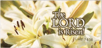 Offering Envelope-The Lord Is Risen (Pack Of 100) (Pkg-100)