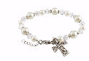 Bracelet-First Communion-Pearls (6" L)
