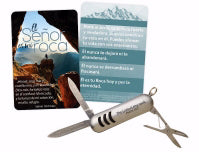 Spanish-Keyring-Multi Tool 5-In-1 Knife-The Lord Is My Rock (Psalm 18:2 RVR59)
