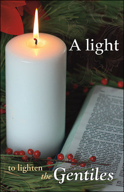 Bulletin-A Light To Lighten The Gentiles/Candle (#A4739) (Pack Of 50) (Pkg-50)