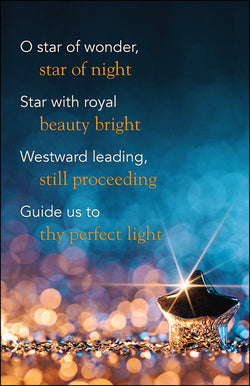 Bulletin-Ephiphany/O Star Of Wonder, Star Of Night/Gold Sparkle (#A4735) (Pack Of 50) (Pkg-50)